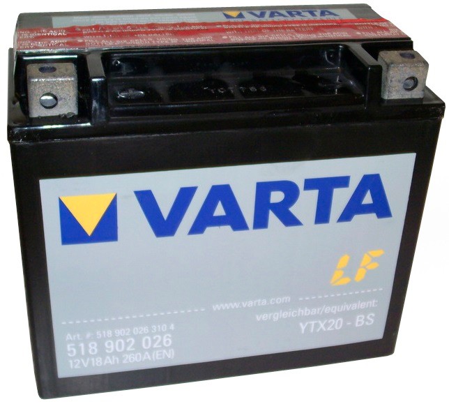 Аккумулятор Varta 518902026 AGM 18Ah 250A, Varta